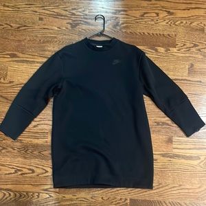 Nike sweatshirt tunic size Small black